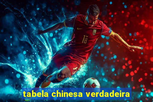 tabela chinesa verdadeira